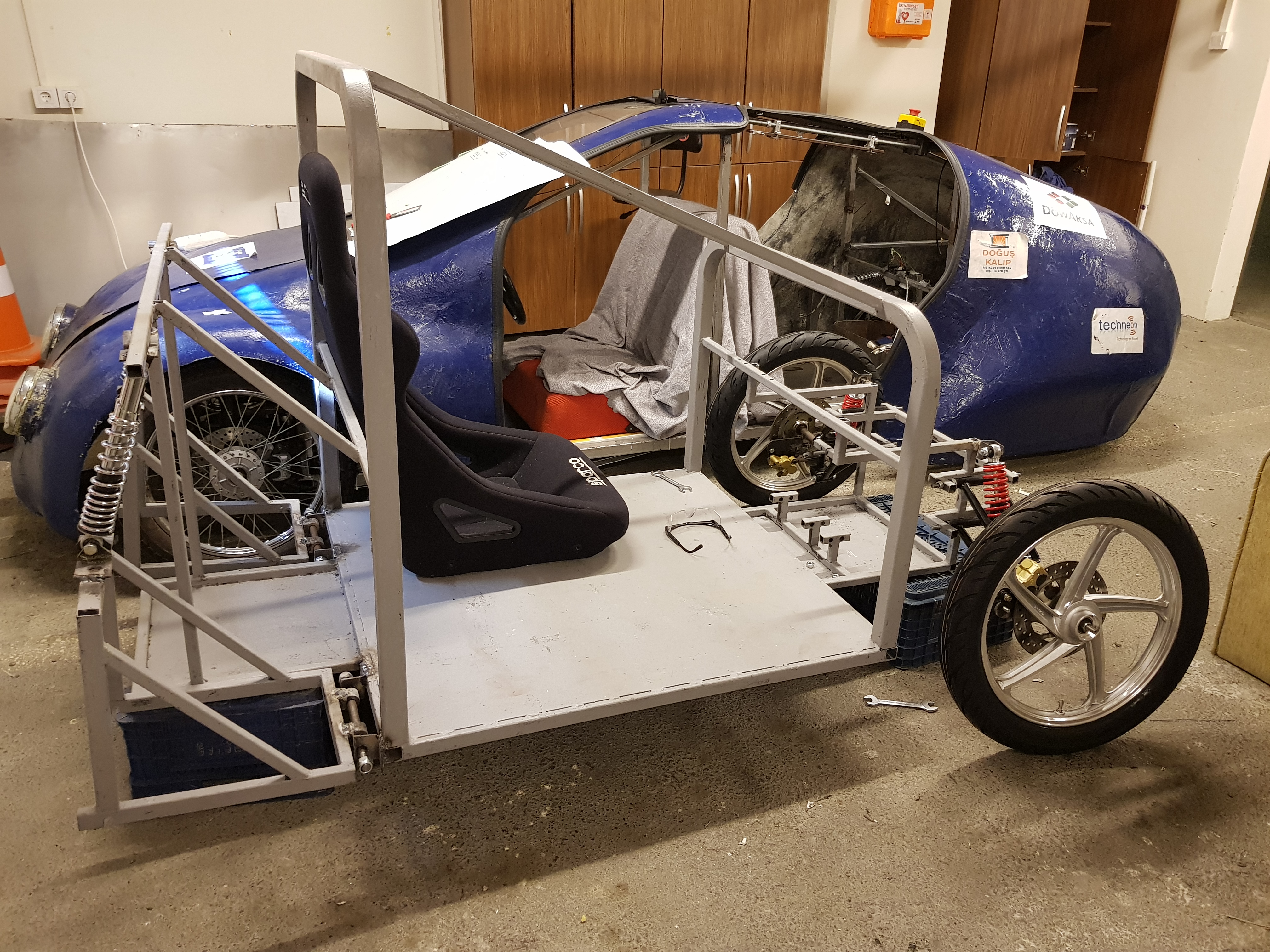Chassis of the Car during Construction