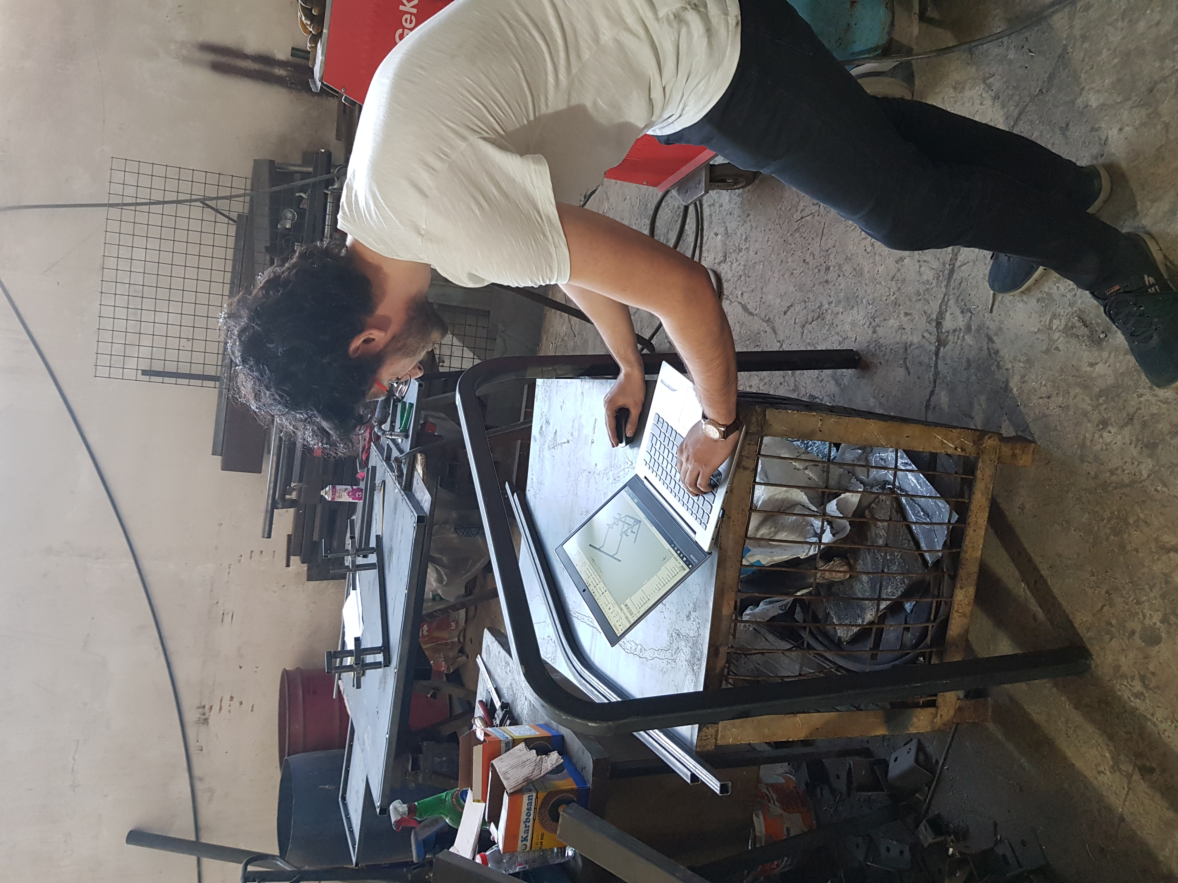 Me Working on the Chassis
