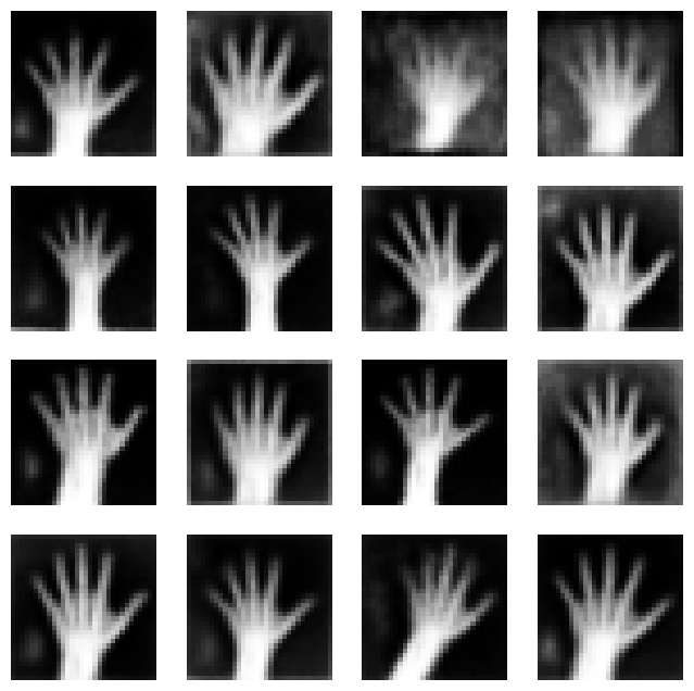 VAE Generated Hand Images